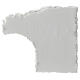Muro con mezzo arco sinistro presepe napoletano 10x10 cm gesso da colorare s4