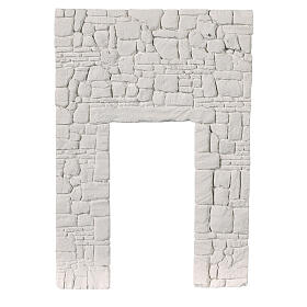 Muro arabo in gesso da colorare 20x15 cm presepe napoletano