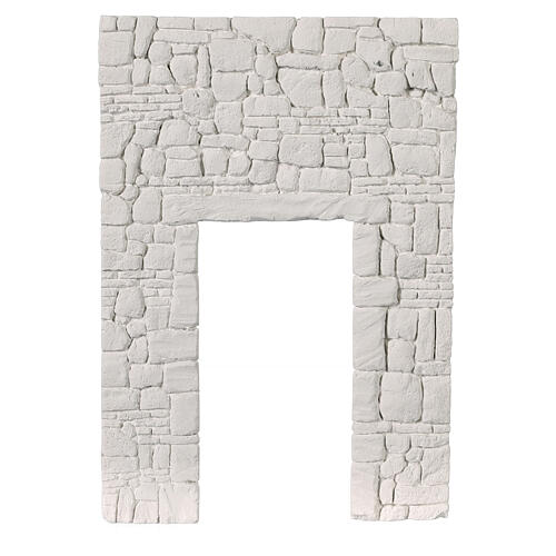 Muro arabo in gesso da colorare 20x15 cm presepe napoletano 1