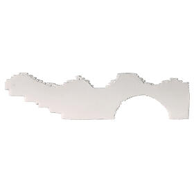 Parete con mattoni grande 10x30 cm gesso da colorare presepe napoletano