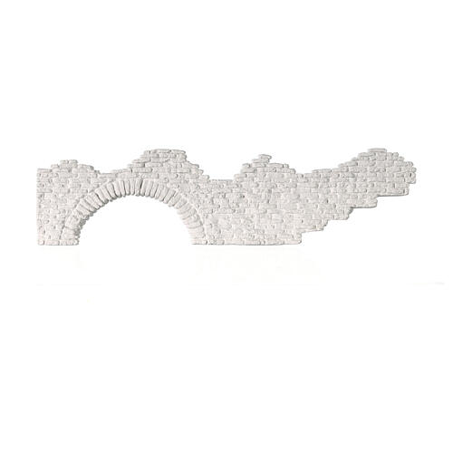 Parete con mattoni grande 10x30 cm gesso da colorare presepe napoletano 1