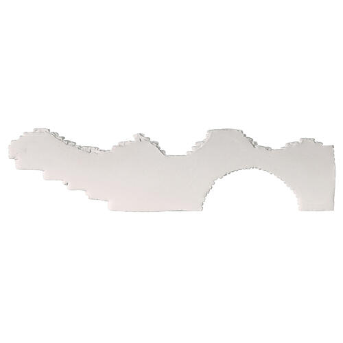 Parete con mattoni grande 10x30 cm gesso da colorare presepe napoletano 2