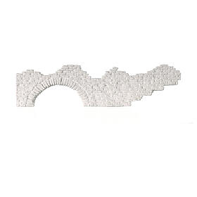 Wall with large stones 10x30 cm plaster to color Neapolitan nativity scene