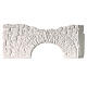 Ruined brick wall with arch, 5x20 cm, plaster to paint, Neapolitan Nativity Scene s1