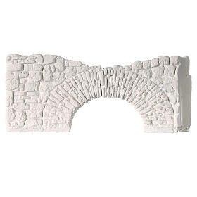 Parete in gesso da colorare con arco 5x20 cm presepe napoletano