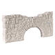 Wall with arch in plaster to color 5x20 cm Neapolitan nativity scene s2