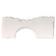 Wall with arch in plaster to color 5x20 cm Neapolitan nativity scene s3