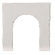 Ruined stone wall with arch, plaster to paint, Neapolitan Nativity Scene, 20x20 cm s3