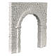 Arco con muro frastagliato gesso da colorare presepe napoletano 20x20 cm s2