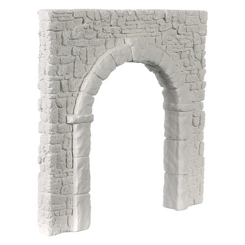 Arch with jagged wall plaster for coloring Neapolitan nativity 20x20 cm 2