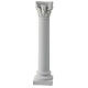 Säule, glatt, mit korinthischem Kapitell, Gips, zum Bemalen, Krippenzubehör, neapolitanische Krippe – 20 cm s1