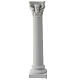 Säule, glatt, mit korinthischem Kapitell, Gips, zum Bemalen, Krippenzubehör, neapolitanische Krippe – 20 cm s3