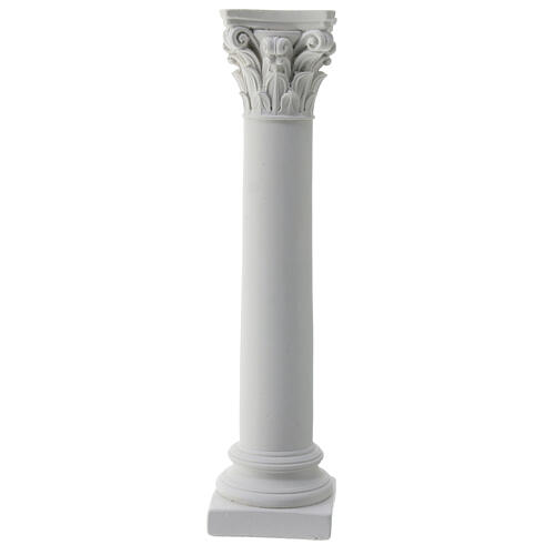 Smooth plaster column to color 20 cm Neapolitan nativity scene 1
