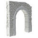 Arch with double wall, plaster to paint, Neapolitan Nativity Scene, 20x20 cm s3
