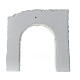 Arch with double wall, plaster to paint, Neapolitan Nativity Scene, 20x20 cm s4