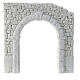 Arco con muro doppio in gesso da colorare presepe napoletano 20x20 cm s1