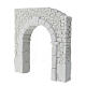 Arco con muro doppio in gesso da colorare presepe napoletano 20x20 cm s2