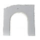 Arco con muro doppio in gesso da colorare presepe napoletano 20x20 cm s4