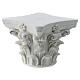 Corinthian capital for Neapolitan Nativity Scene, 7x7 cm, plaster to paint s2