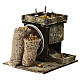 Macina granturco presepe napoletano 5x10x10 cm in legno presepe 10-12 cm s2