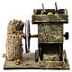 Corn grinder for Neapolitan nativity scene 5x10x10 cm in wood for 10-12 cm nativity scene s1