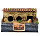 Wooden enclosure with pigs 5x15x15 cm Neapolitan nativity scene 8 cm s1