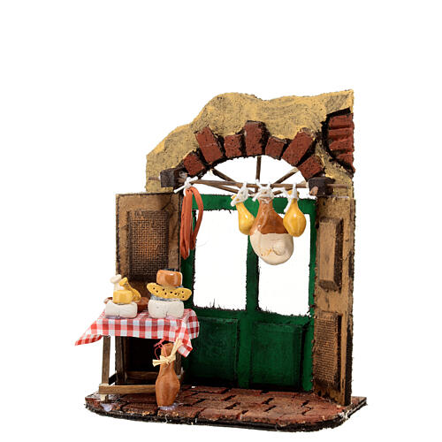 Cena taverna cortiça 20x15x10 cm presépio napolitano 10 cm 2