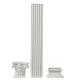 Set 3 pezzi colonna corinzia 30x5 cm gesso da colorare presepe napoletano s1