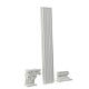 Set 3 pezzi colonna corinzia 30x5 cm gesso da colorare presepe napoletano s3