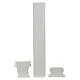 Set 3 pezzi colonna corinzia 30x5 cm gesso da colorare presepe napoletano s4
