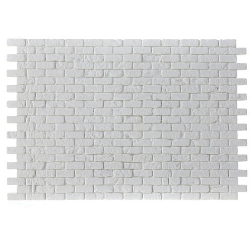 Backsteinmauer, modular, Krippenzubehör, neapolitanischer Stil, 20x30 cm, Gips 1
