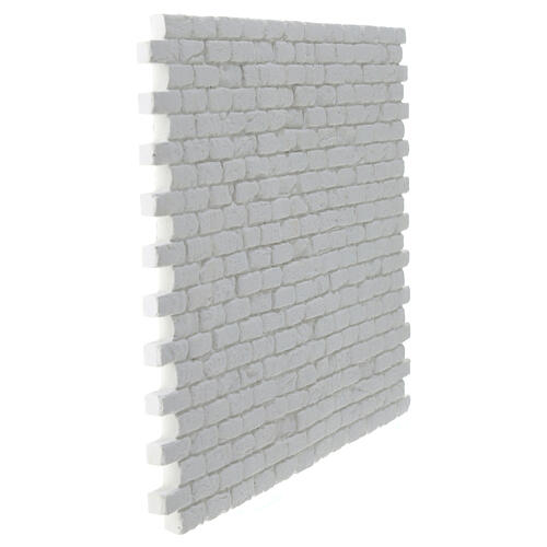 Backsteinmauer, modular, Krippenzubehör, neapolitanischer Stil, 20x30 cm, Gips 3