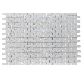 Mur en briques modulaire crèche napolitaine 20x30 cm plâtre à peindre