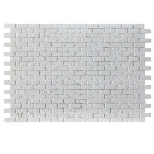 Mur en briques modulaire crèche napolitaine 20x30 cm plâtre à peindre 1