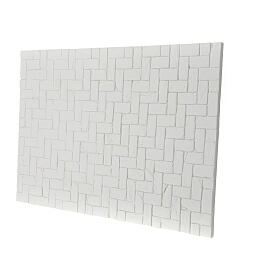 Pavimentazione mattoni gesso da colorare 35x25 cm presepe napoletano