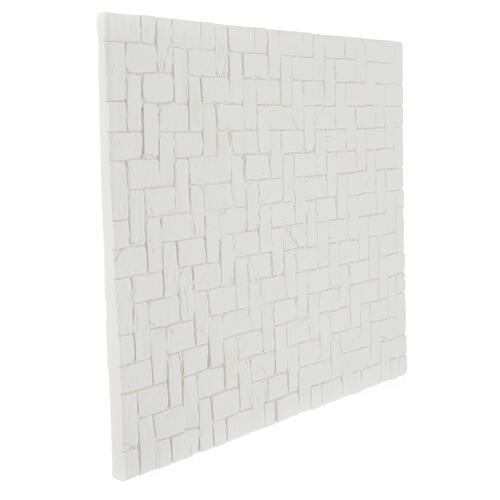 Plaster brick flooring to color in 35x25 cm Neapolitan nativity scene 3