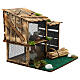 Holzgehege mit Kaninchen – 15 × 15 × 15 cm, geeignet für eine 8–10 cm Krippe, neapolitanischer Stil s3