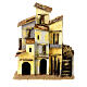 Grupo de casas de corcho 25x20x15 cm belén napolitano estatuas 8-10 cm s1