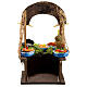 Fish stall with picture, 15x10x6 cm, for 8-10 cm Neapolitan Nativity Scene s6