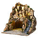 Rustic stable and village 35x30x30 cm for Neapolitan Nativity Scene of 8-10 cm s2
