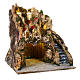 Neapolitan nativity scene rustic stable 35x30x30 cm statues 8-10 cm s3