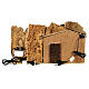 Stable with fountain 25x45x30 cm Neapolitan nativity statues 8-10 cm s4