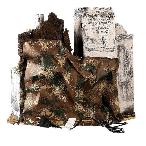 Arabska stajenka 35x40x30 cm z zamkiem - szopka neapolitańska, do figurek 8-10 cm 4