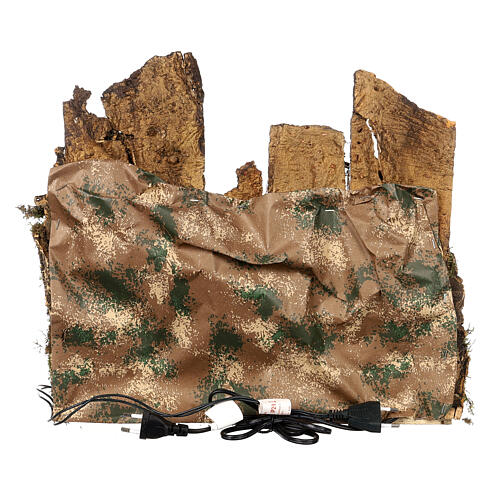 Neapolitanische Krippe mit Springbrunnen 35x40x25 cm Korkstatuen, 8-10 cm 4