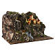 Capanna con villaggio 30x50x35 cm sughero presepe napoletano statue 8-10 cm s3