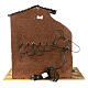 Stable with cork canopy, Neapolitan nativity scene 40x45x30 cm statues 8-10 cm s4