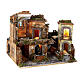 Neapolitan nativity style 1800s cork 50x60x50 cm water mill oven 8-10 cm s5