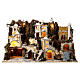 Neapolitan nativity scene with fountain in Arabic style 50x90x45 cm cork statues 8-10 cm s1