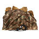 Presepe napoletano sughero e legno 30x45x30 cm statue 8-10 cm s4