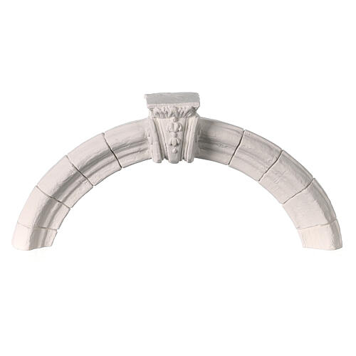 Arch with keystone, 10x25 cm, plaster to be painted, Neapolitan Nativity Scene 1
